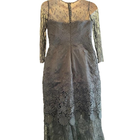 Samy Gicherman Black Guipure Lace MOB Gown 12 - Picture 11 of 11